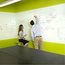 Coavas White Board Sticker, Peel and Stick Dry Erase Message Board Decal for Home and Office with a Black Pen