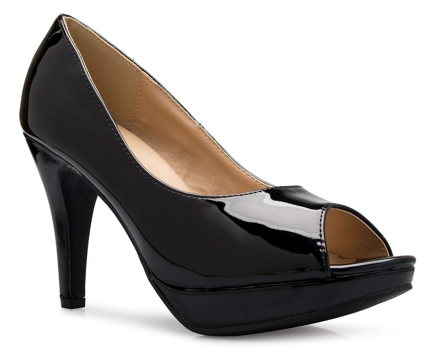 Olivia K Women¡¯s Sexy Open Toe High Heel Pumps - Basic, Comfortable - Image 5