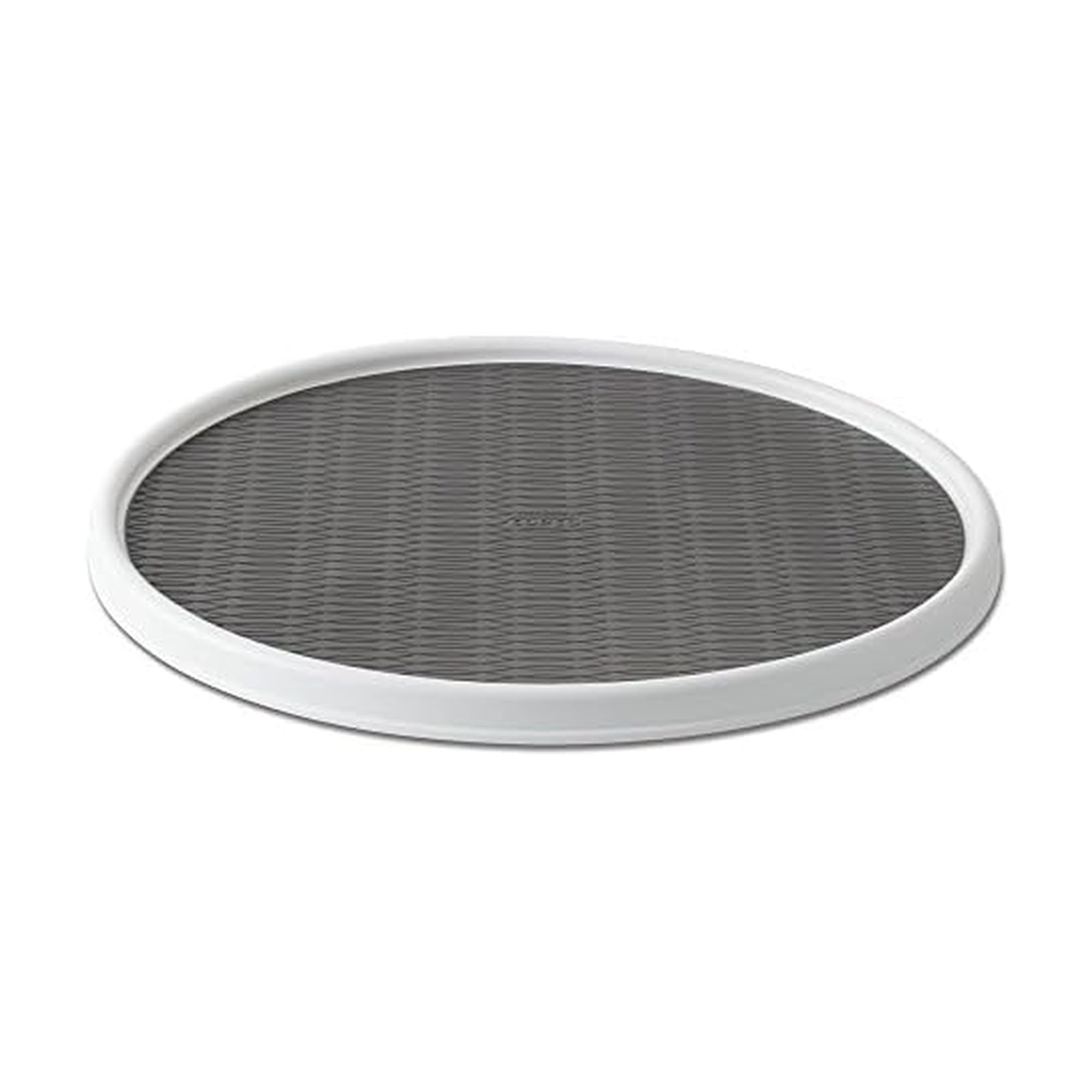 Copco 255-0186 Non-Skid Pantry Cabinet Lazy Susan Turntable, 18-Inch, White/Gray - 2555-0186