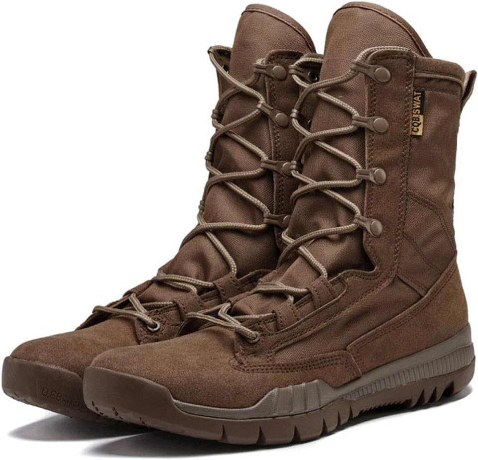 Men's Spring High-top Shoes Military Boots Light and Comfortable Hiking Shoes Special Forces Tactical Boots