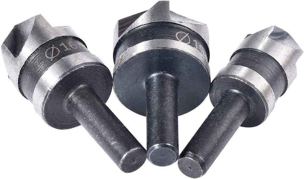 KATUR 5 Flute Metal Countersink Drill Bit Set