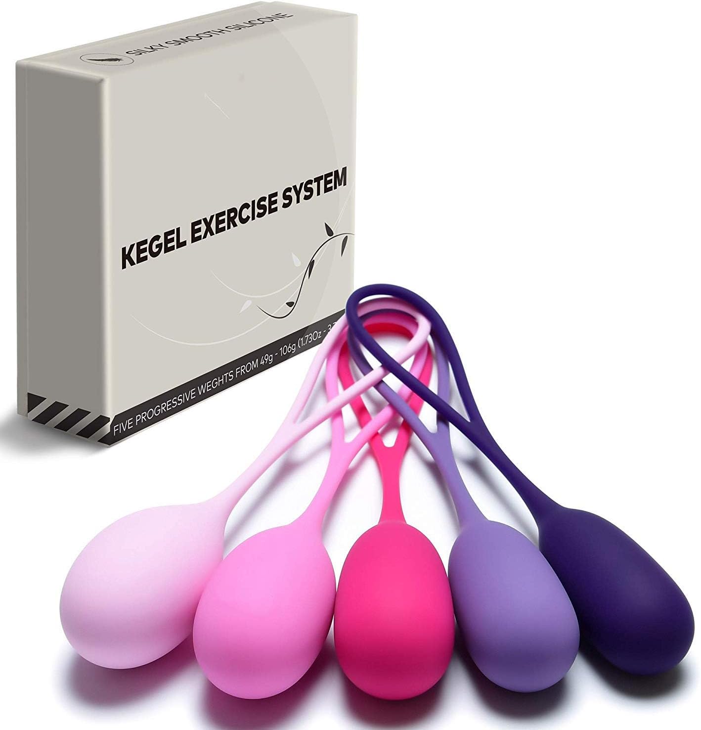 Bladder Control Device, Pelvic Floor Device Exercise Weights Balls Tightening Training Set, Silicone Vaginal Kegel Balls System Weighted Exercise Training Set, Kegel Ben Wa Balls Kit Remote Wireless