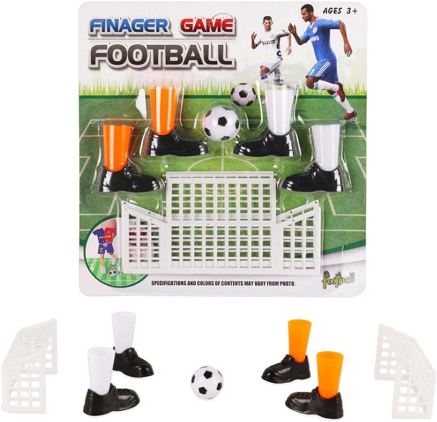 1Set Finger Soccer Accessory Ornament, Ideal Party Finger Football Accessory Ornament, Fun Finger Game Set with Two Goals，Finger Puppets Accessory, Home Ornament，Puppets and Puppet Theatres，Accessorie