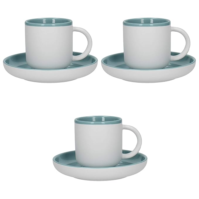 La Cafetière Barcelona Espresso Coffee Cups and Saucers