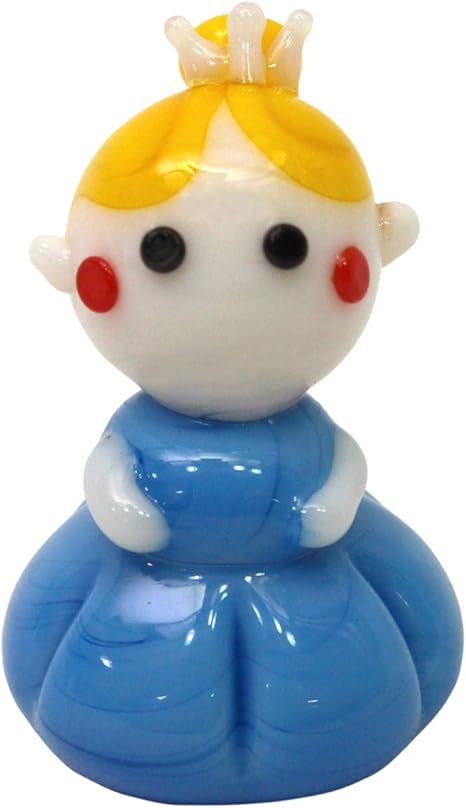 Amazon Co Jp フォーカート 置物 青 全長2 3cm かわいい手作り ガラス細工 フ リンセス Fgk2xd ホーム キッチン