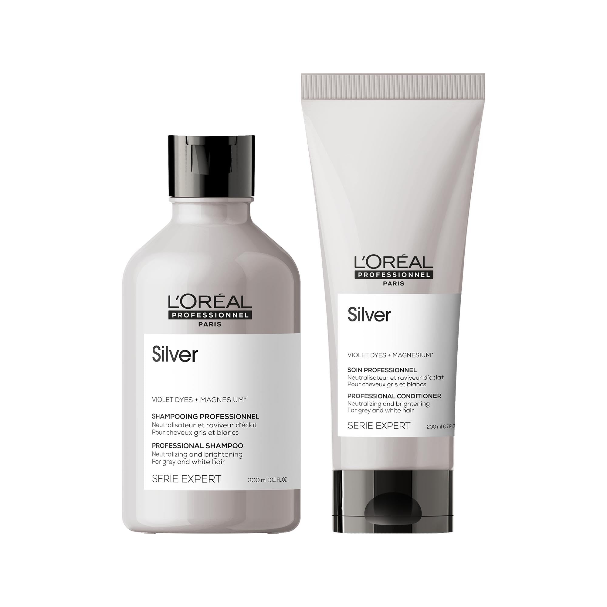 L'Oreal Professionnel Serie Expert DUO Silver Shampoo 300ml and Conditioner 200ml
