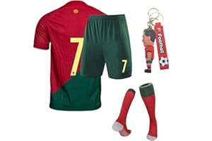 HOMPAY Football Jersey, Soccer Jersey, Sports Fans Outdoor T-Shirt Boys Kids Youth Jersey Shirt Socks Soccer Shirt Gift Kit Set