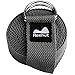 REEHUT Yoga Strap 8ft with Ebook - Durable Polyester Cotton Exercise Straps w/Adjustable D-Ring Buckle for Stretching, General Fitness, Flexibility and Physical Therapy Grey