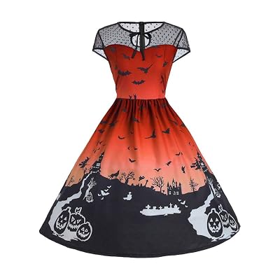 halloween ladies dresses Halloween Collar Dress, L