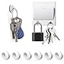 Tescat 6 Packs Magnetic Key Holder, Key Racks - Without Drilling - Easily Installed By Applying Adhesive