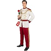 Morph White Prince Costume Men Prince Charming Costume Adult Outfit Men Storybook Halloween Costumes For Mens Royal