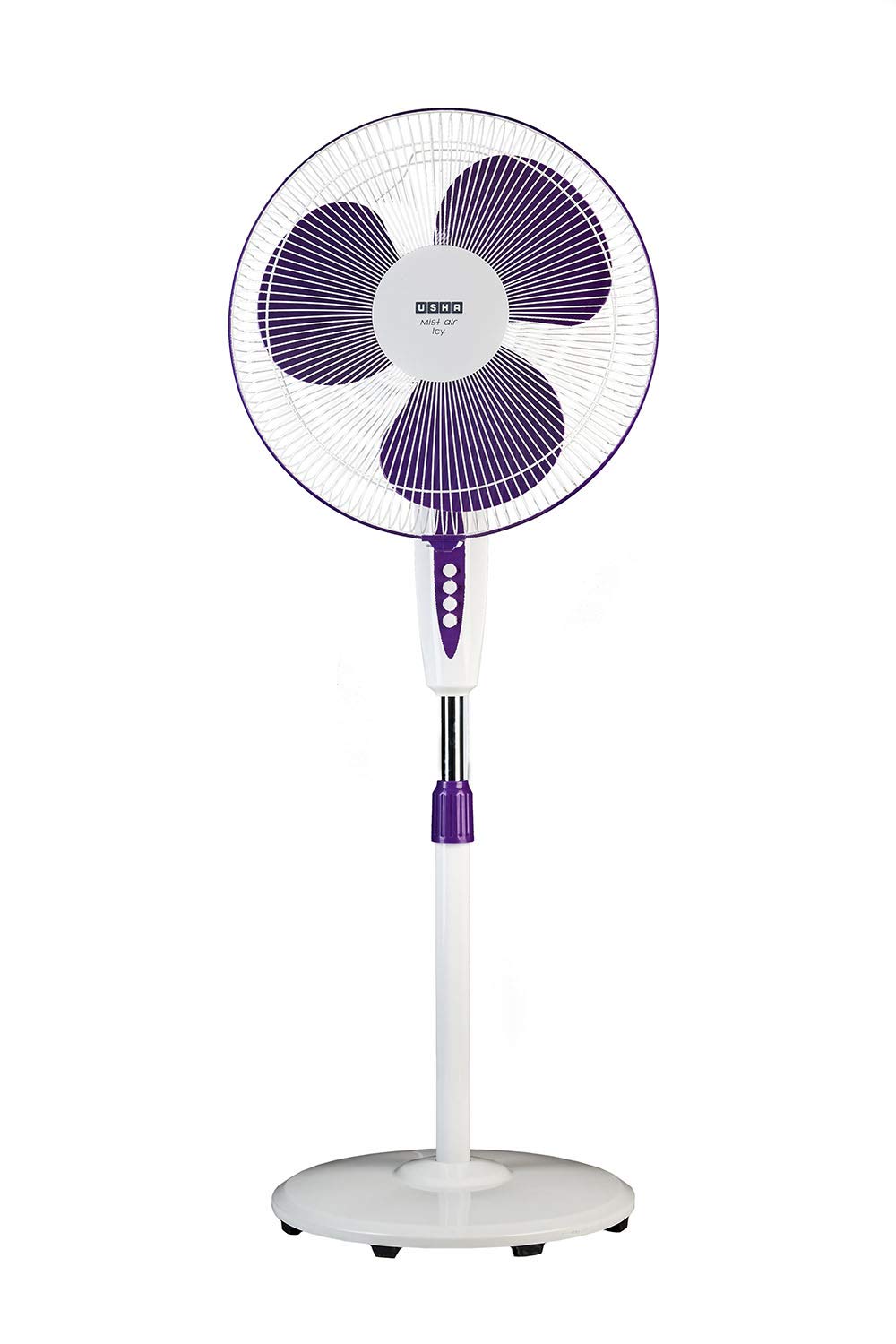 Buy Usha Mist Air Icy 400mm Pedestal Fan (Purple) Online at Low Prices