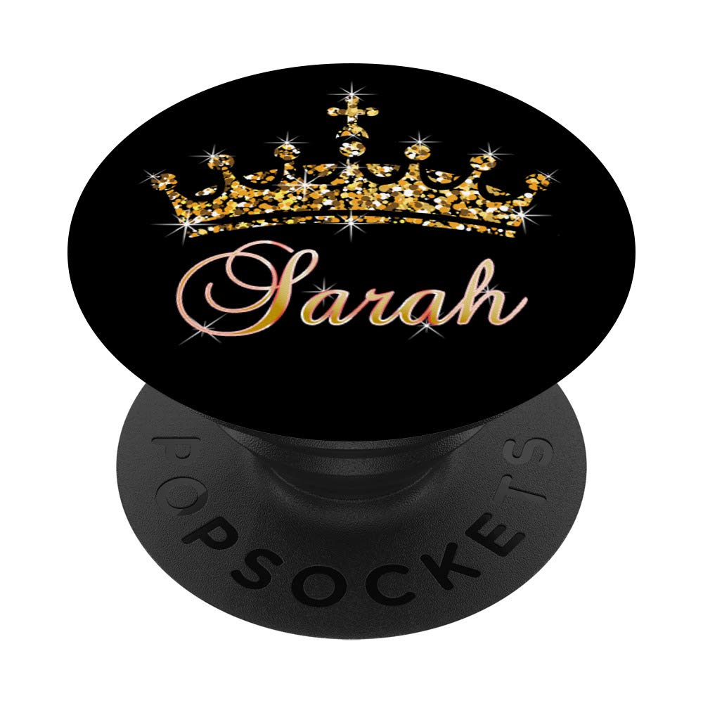Sarah Name with Tiara Crown Queen Princess - Sarah PopSockets PopGrip: Swappable Grip for Phones & Tablets