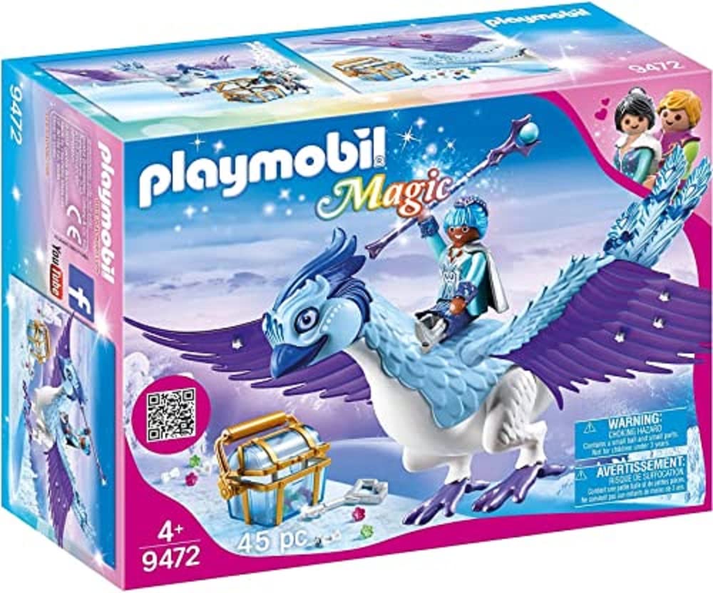 Playmobil 9472 Magic Winter Phoenix with Jewellery Beads, Magical creatures, Toy gems, Playset Suitable for Children Ages 4+