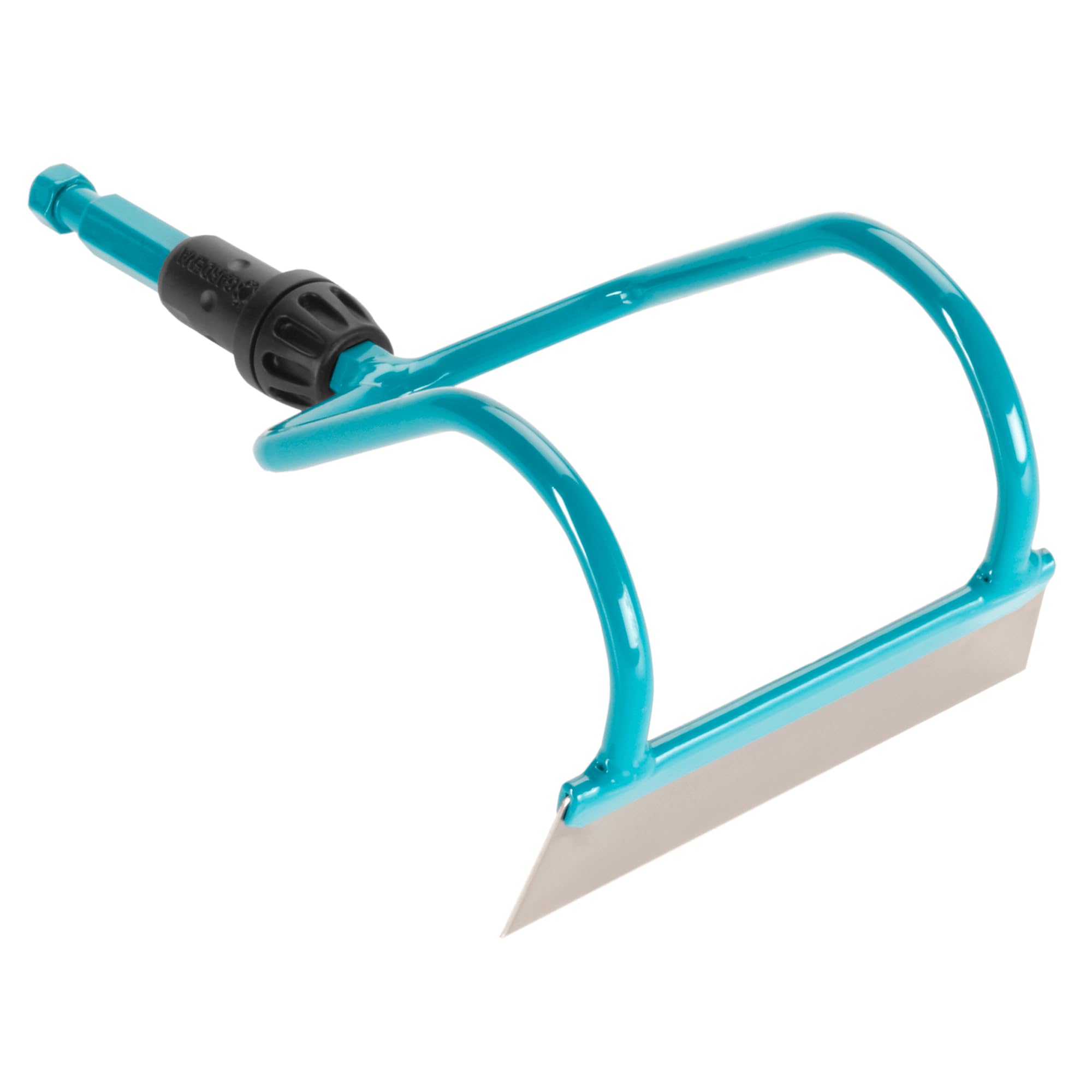 Gardena combisystem Draw Hoe: Garden hoe for weeding and loosening the soil under great loads, 12 cm working width, rust-free stainless steel blade, fits on combisystem handles (3192-20)