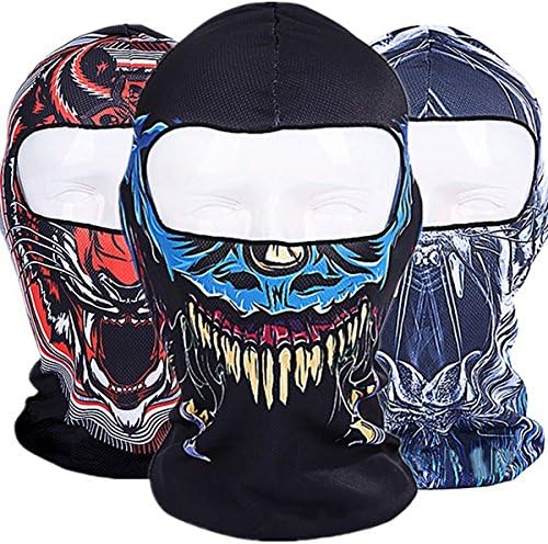 3D Skull Cycling Motorcycle Full Face Kini Ski Balaclava Mask UV Protect Full Face Mask