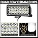 AKD Part LED Light Bar, 7 inch 192W OSRAM LED Pods Spot Offroad Driving Lights Fog Lights Work Lights for Trucks 4x4 Military Mining Boating Farming and Heavy Equipment