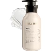 Nativa SPA Shea Butter Hydrating Body Lotion, 13.5 oz | 96% natural firming moisturizer with 10x pure quinoa oil drops. Nutty warm scent that hydrates deeper than standard lotions.