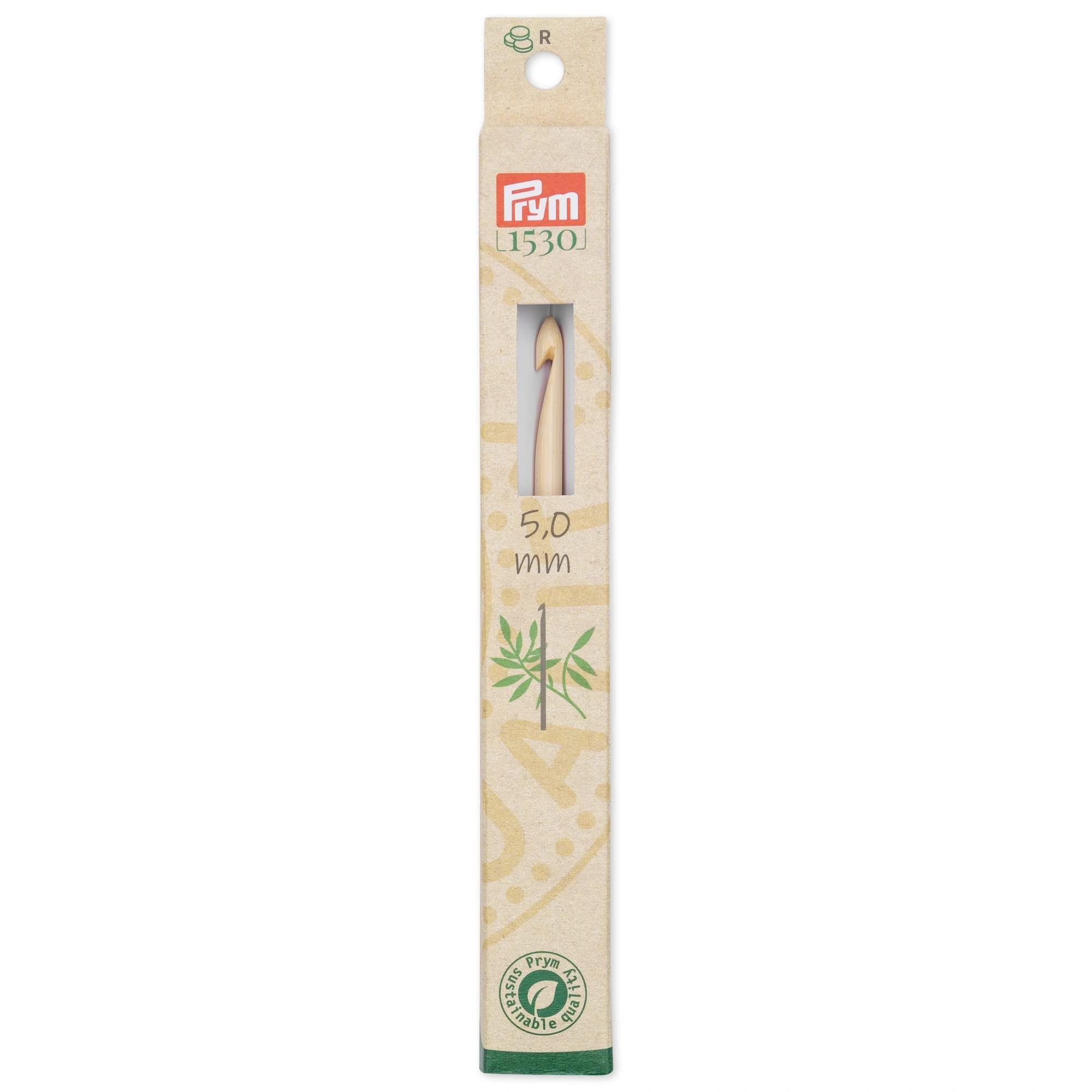 Prym - Prym 1530 Wool Bamboo (15cm, 5.00mm) Crochet Hook - 1 Unit