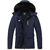 MOERDENG Women's Ski Jacket Waterproof Warm Winter Coat Hooded Snowboarding Jacket Versatile for Hiking & Winter Activities