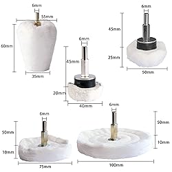 Polishing Pad Buffing Wheel Kit White Flannelette