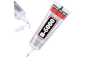 SDINTAR B6000 Jewelry Glue Clear Rhinestone, Inlay Glue, Pendant Adhesive, 25g Craft Adhesive Glue with Precision Tip Multifunctional Fabric Glue