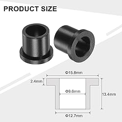 uxcell 12pcs Flanged Sleeve Bearings Plastic
