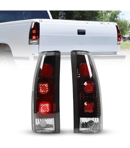 Feux Arrière LED Compatibles Chevrolet/GMC C/K 1500 2500 3500 (88-99) - Verre Fumé - Neufs