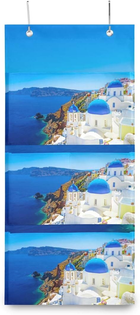 LZXO Aufbewahrungstasche zum Aufhängen an der Wand mit Zitat Welcome