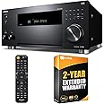 Onkyo TX-RZ50 9.2-Channel THX Certified AV Receiver Bundle with 2 YR CPS Enhanced Protection Pack and Deco Gear 6 x 6 inch Microfiber Cleaning Cloth, Black