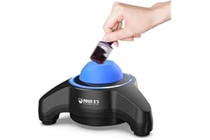 FOUR E'S SCIENTIFIC Vortex Mixer 5600rpm, Paint Mixer Touch Function, Mini Lab Vortex Shaker with an Extra Silicone Cap for Acrylic Miniature Model Paints Nail Polish Ink