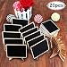 AerWo 20 Pack Wooden Mini Chalkboards Signs with Easel Stand, Small Rectangle Blackboard for Wedding Table Numbers, Food Signs, Place Cards, Parties and Special Event Decorations
