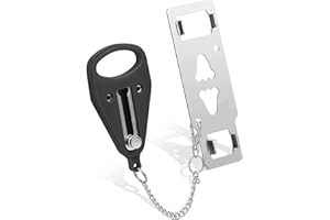 Portable Door Lock, Travel Lock, Heavy Duty Extra Lock for Additional Privacy and Safety in Home, Hotel and Apartment, Preven