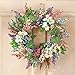Collections Etc Pastel Berry Greenery Wreath