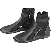 JSNORKLET Diving Boots, 3mm Neoprene Wetsuit Booties with Anti-Slip Sole for Water Sports