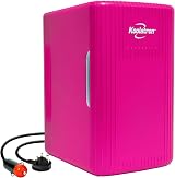 Koolatron Retro Mini Fridge 6L 12V AC/DC Portable Cooler Warmer Pink view 1