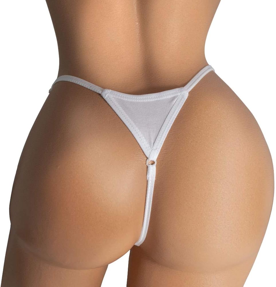 Ebsem ORAL ME Sexy Hipster Bikini Women's Funny Underwear Panties Briefs Lingerie Thong White: Clothing