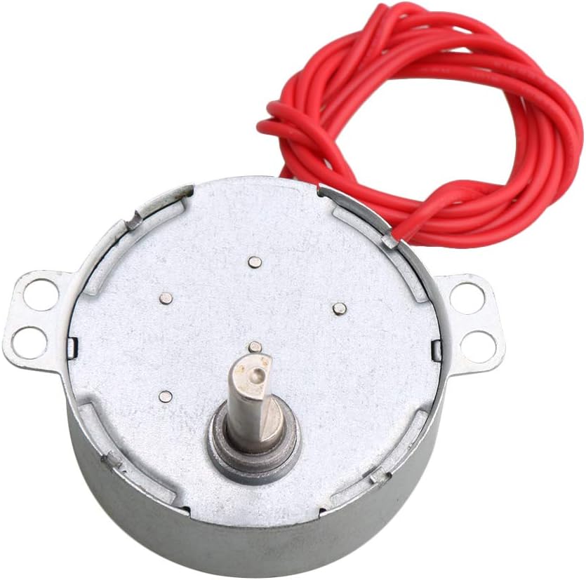 CNBTR Turntable Synchronous Synchron Motor 50/60Hz AC 12V 4-5rpm/min Speed for Art & Crafts Light Electric Fireplace