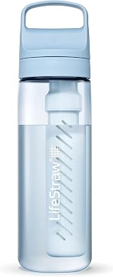 LifeStraw Go Series 22oz BPA-Free Water Filter Bottle Icelandic Blue