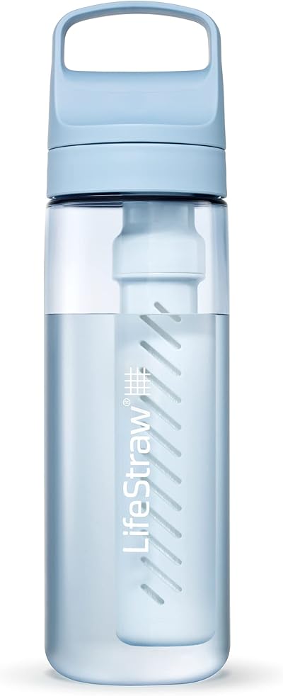 LifeStraw Go Series 22oz BPA-Free Water Filter Bottle Icelandic Blue