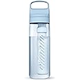 LifeStraw Go Series – BPA-Free Water Filter Bottle for Travel and Everyday use removes Bacteria, parasites and microplastics, Improves Taste, 22oz Icelandic Blue