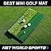 FORB Launch Pad Golf Practice Mat (2-in-1 Fairway/Rough) (24in x 12in) – Mini Golf Mat Combining Realistic Fairway & Semi-Rough Lies [Net World Sports]