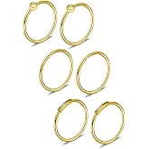 Ruifan 3PRS(6PCS) 22G Nose Hoop Lip Eyebrow Tongue Helix Tragus Cartilage Septum Piercing Ring 8mm