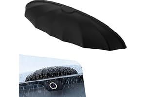 Hugwits 2 PCS Car RearView Camera Anti-Rain Cover, 0.7" x 3.9" Silicone Reversing Camera Rain Eyebrow Cover, Self-Adhesive Da