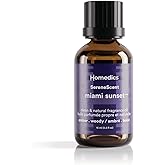 Homedics SereneScent Waterless Diffuser Oil Refill — Miami Sunset (15ml). Compatible with Compact SereneScent Diffusers. Tropical Coconut & Wood Home Fragrance. Plug & Play.