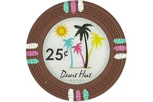 Claysmith Gaming Desert Heat Poker Chip Heavyweight 13.5-Gram Clay Composite – Pack of 50