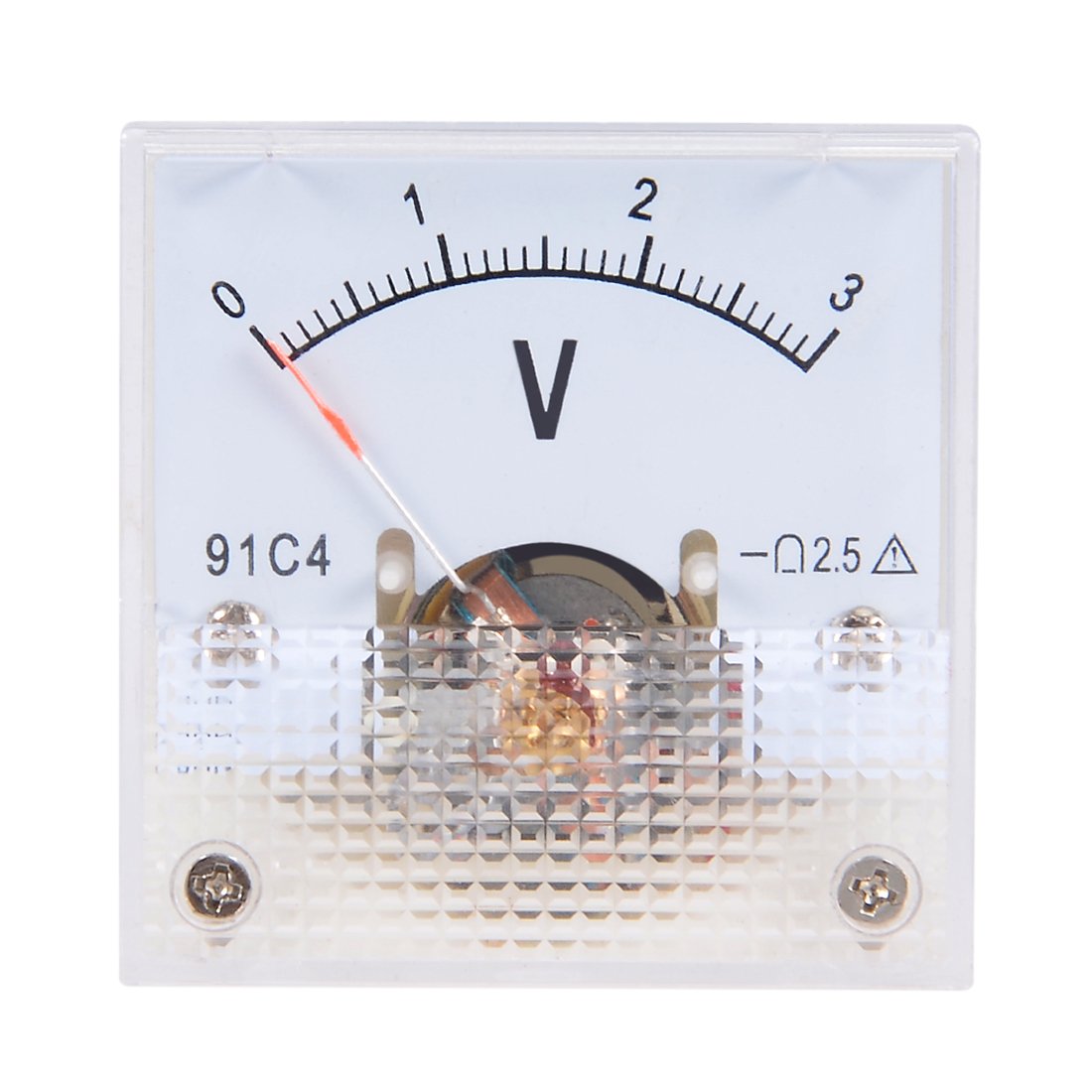 Sourcingmap DC 0-3V Analog Faceplate Voltage Gauge Volt Meter 91C4 2.5% Error Margin