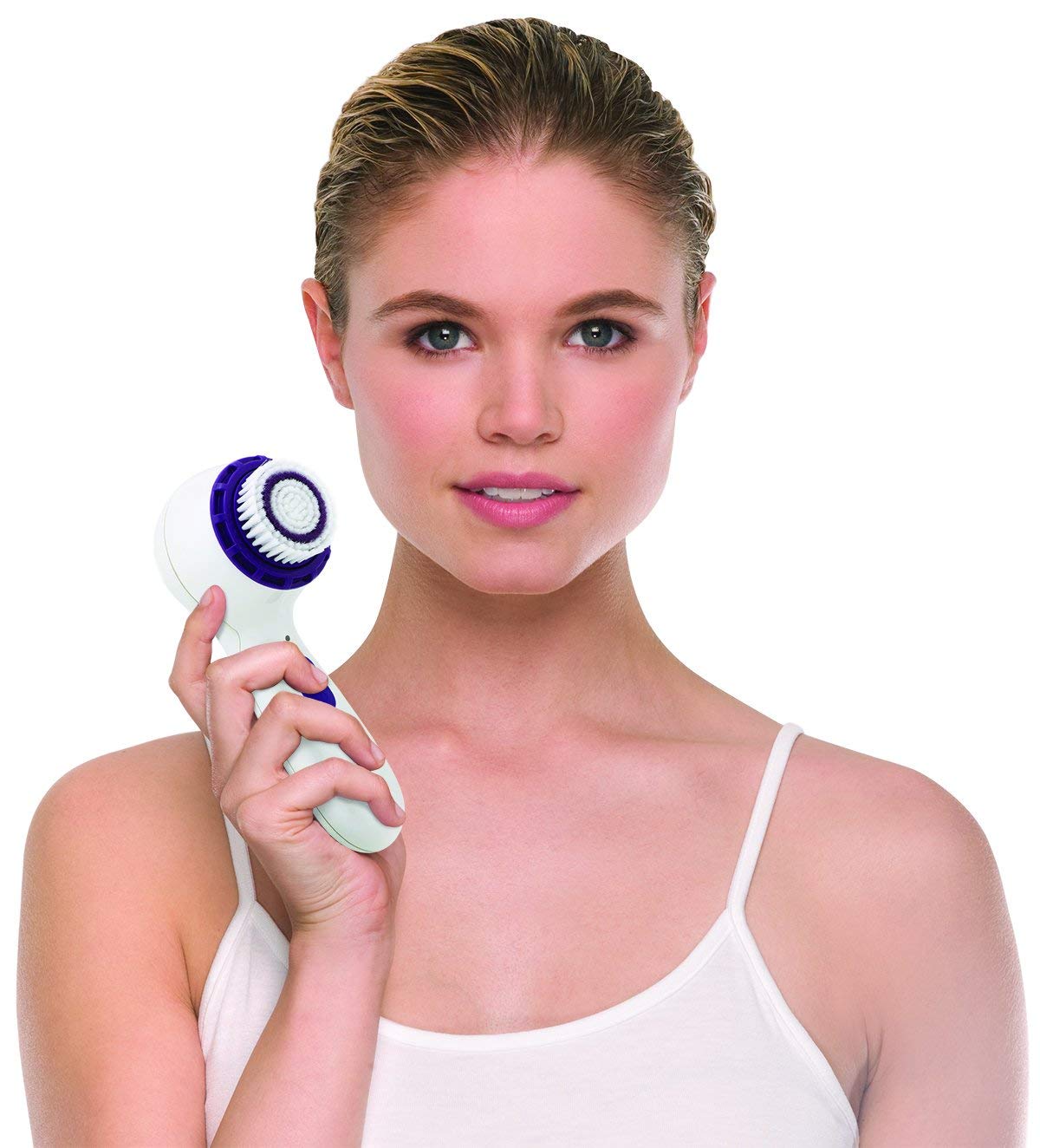Michael Todd Soniclear Petite - Antimicrobial Facial Cleansing Brush System -3-Speed Sonic Powered Exfoliating Face & Body Brush: Beauty