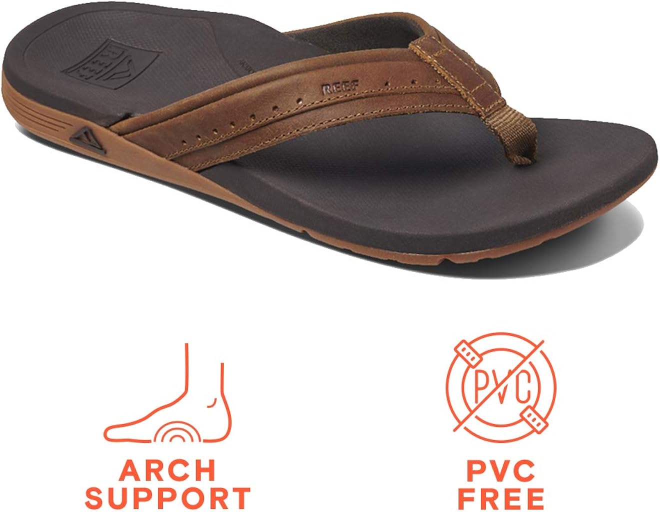  | REEF Leather Ortho-Spring Flip-Flop | Sandals