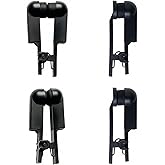 Ear Clip Electrodes with Double-Sided Soft Rubber Heads, Compatible with 7000 and Similar Units, Upgraded Anti-Loosening Vers